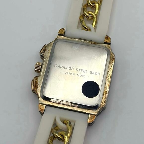 Gold & White Charming Charlie Men’s Watch - Picture 4 of 4